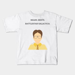 Bears, Beets, Battlestar Galactica Kids T-Shirt